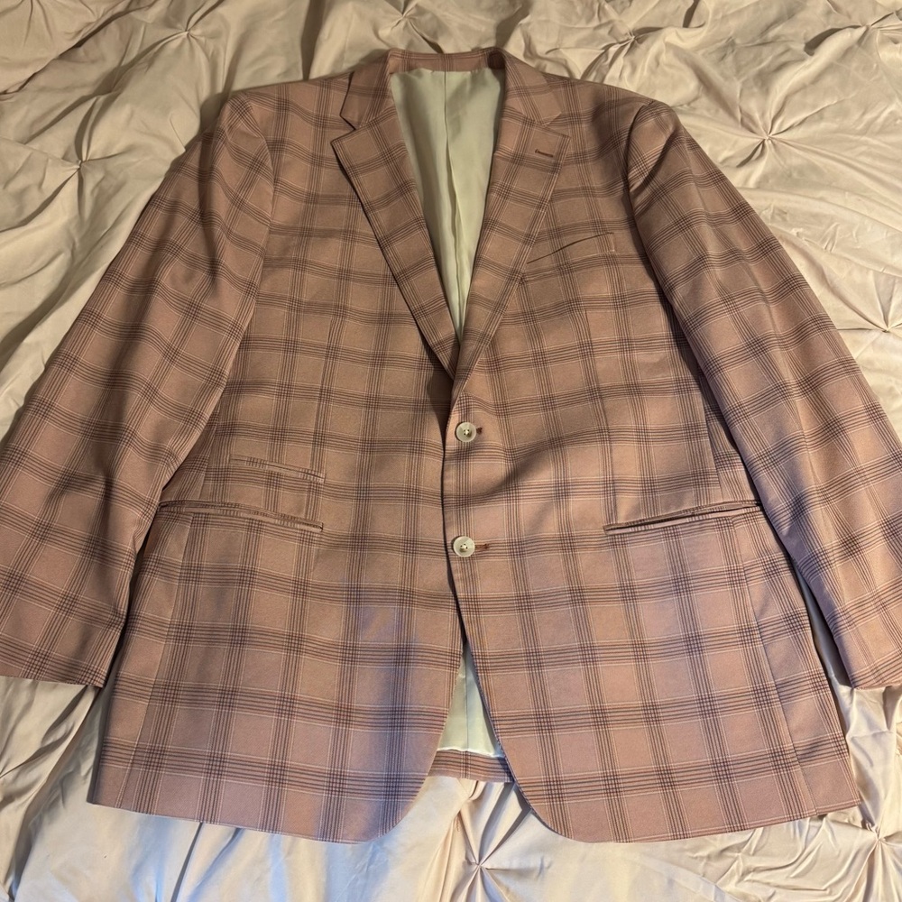 Steve Harvey Celebrity Edition Elegant Checkered Men's Blazer
